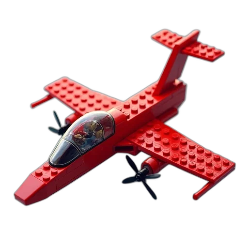 weapon, 3d render, red, lego transparent PNG cut-out