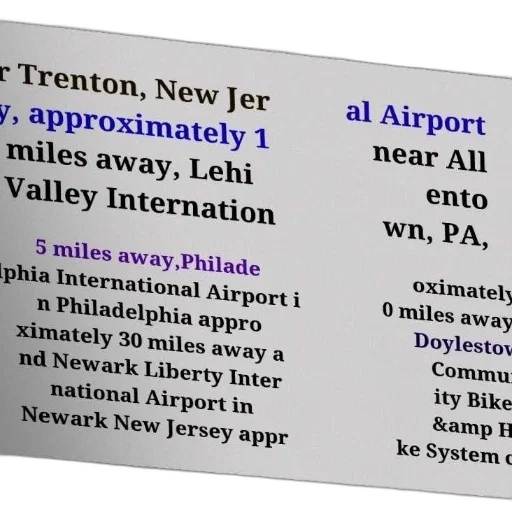 list, airports, distances, trenton transparent PNG cut-out