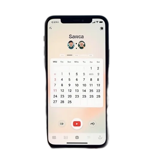 example, iphone, calendar transparent PNG cut-out