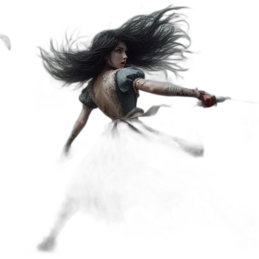 hair, weapon, creature, sword transparent PNG cut-out