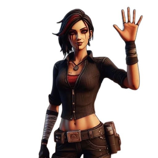 jacket, weapon, concept art, 3d render transparent PNG cut-out