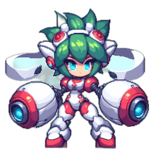 robot, weapon, dragon, staff transparent PNG cut-out
