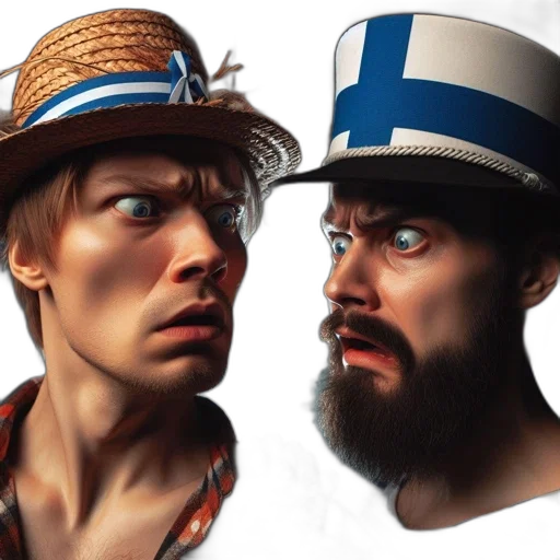 hat, face, concept art, photorealistic transparent PNG cut-out