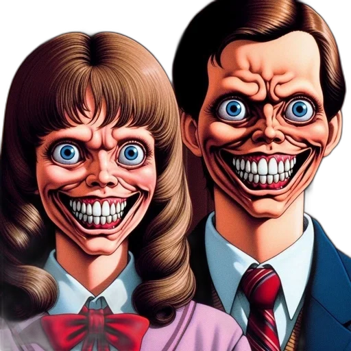 face, mask, comic book art, cartoon transparent PNG cut-out