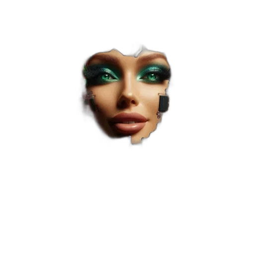 face, mask, creature, robot transparent PNG cut-out