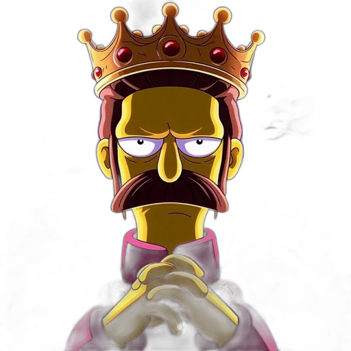 crown, mask, staff, face transparent PNG cut-out