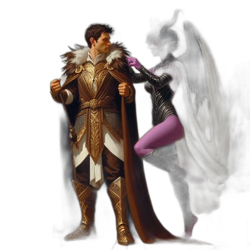 dragon, sword, staff, fantasy art transparent PNG cut-out