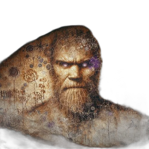 face, creature, mask, hair transparent PNG cut-out