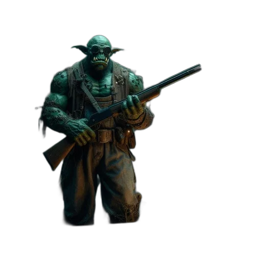 weapon, staff, creature, mask transparent PNG cut-out