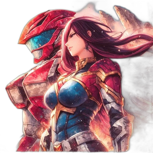 robot, sword, weapon, dragon transparent PNG cut-out