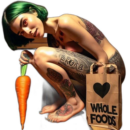 food, concept art, photorealistic, comic book art transparent PNG cut-out
