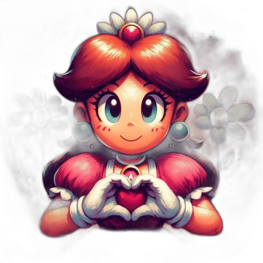 crown, flower, staff, face transparent PNG cut-out