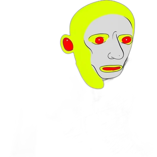 mask, face, robot, creature transparent PNG cut-out