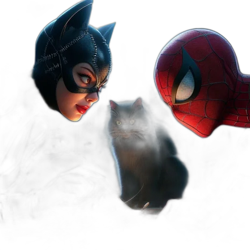 mask, comic book art, concept art, photorealistic transparent PNG cut-out