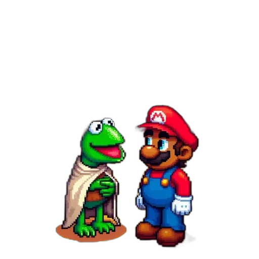 animal, hat, pixel art, concept art transparent PNG cut-out