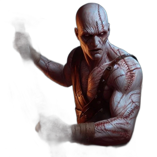concept art, comic book art, fantasy art, photorealistic transparent PNG cut-out