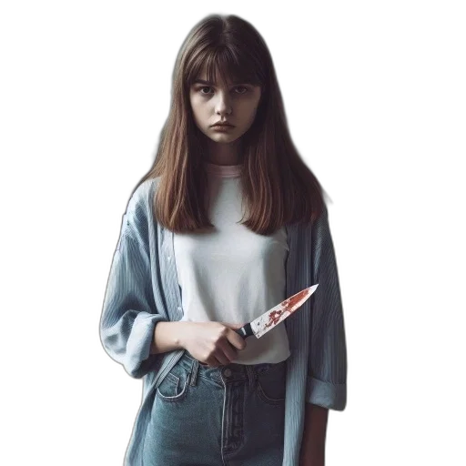jacket, dress, face, staff transparent PNG cut-out