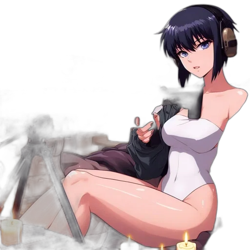 robot, weapon, staff, anime transparent PNG cut-out