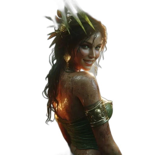 staff, dragon, crown, fantasy art transparent PNG cut-out