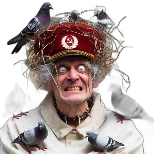 staff, hat, mask, creature transparent PNG cut-out