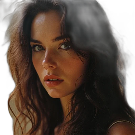 face, hair, crown, jewelry transparent PNG cut-out