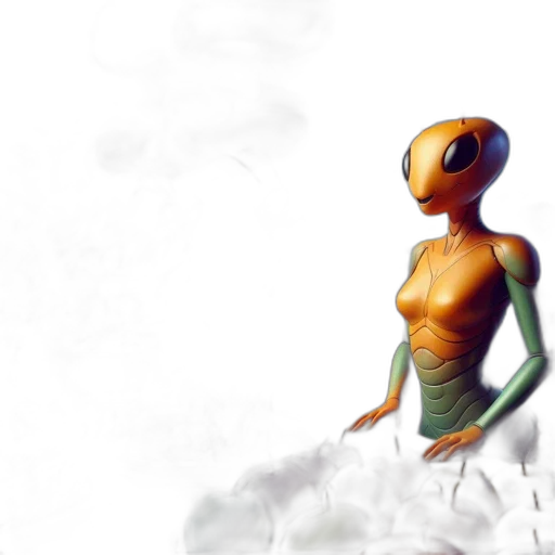 robot, creature, dress, concept art transparent PNG cut-out