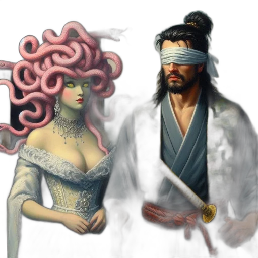 concept art, fantasy art, vaporwave, comic book art transparent PNG cut-out