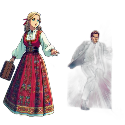 dress, concept art, fantasy art, pixel art transparent PNG cut-out