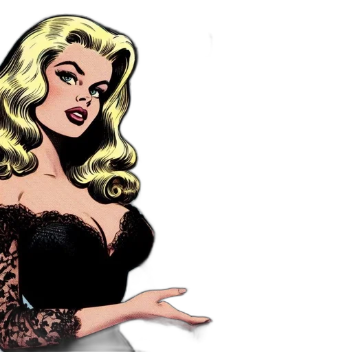comic book art, cartoon, concept art, gothic transparent PNG cut-out