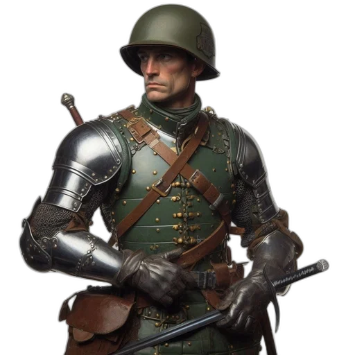sword, weapon, staff, hat transparent PNG cut-out
