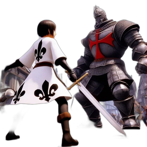 sword, weapon, concept art, 3d render transparent PNG cut-out