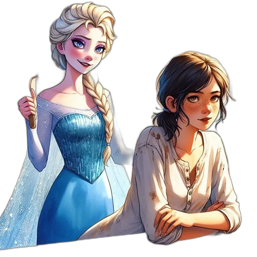 dress, jewelry, fantasy art, concept art transparent PNG cut-out