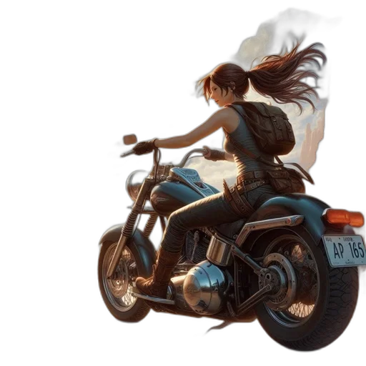 hair, concept art, comic book art, fantasy art transparent PNG cut-out