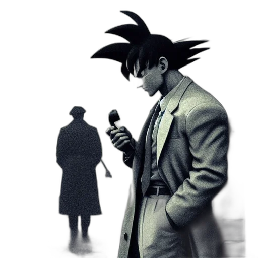 jacket, staff, concept art, comic book art transparent PNG cut-out