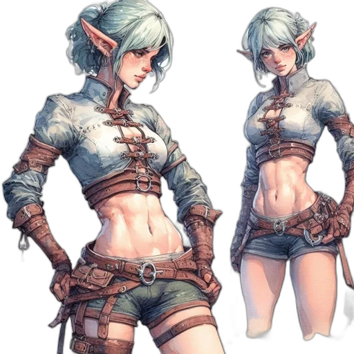concept art, fantasy art, pixel art, comic book art transparent PNG cut-out