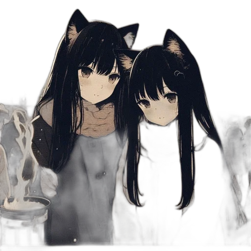 mask, dress, anime, watercolor transparent PNG cut-out