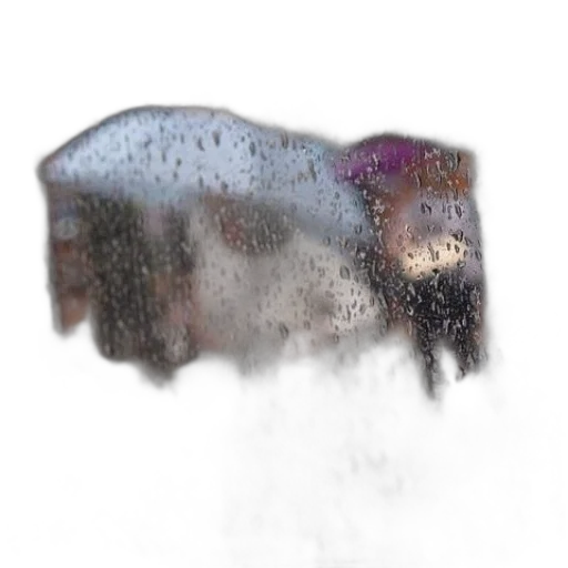umbrella, car, face, hair transparent PNG cut-out