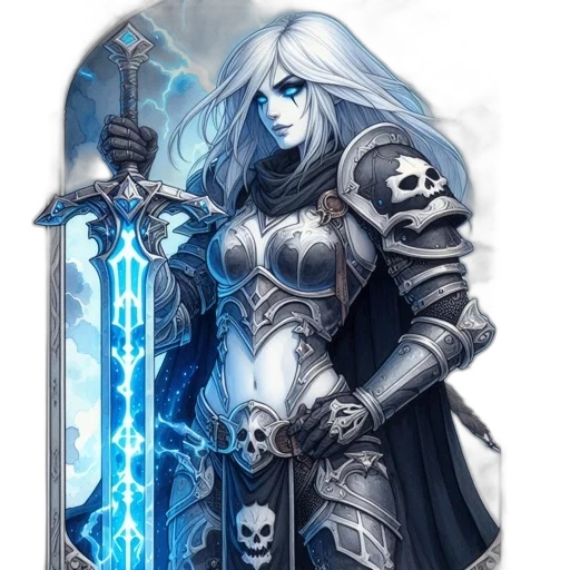 sword, weapon, staff, fantasy art transparent PNG cut-out