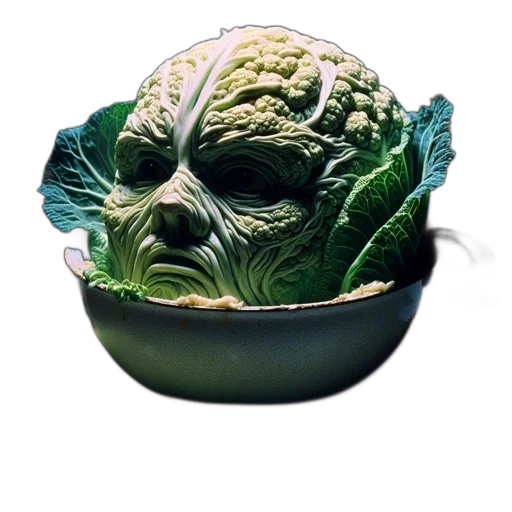 food, mask, creature, face transparent PNG cut-out