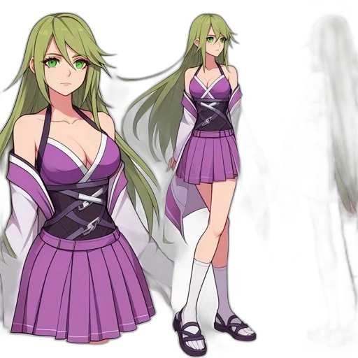 dress, concept art, anime, fantasy art transparent PNG cut-out