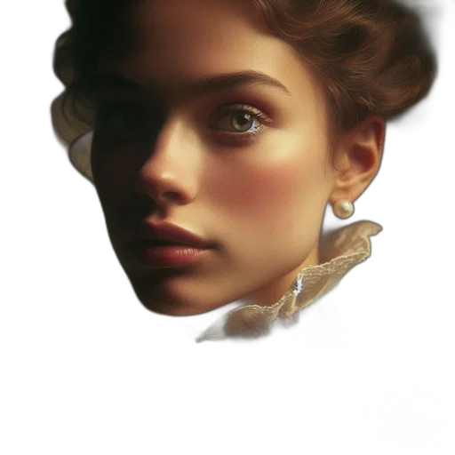 face, crown, jewelry, hair transparent PNG cut-out