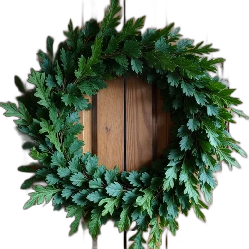 crown, earth tones, green, wreath transparent PNG cut-out