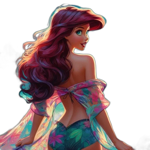 dress, fantasy art, concept art, watercolor transparent PNG cut-out