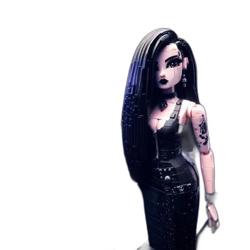 dress, hair, concept art, cartoon transparent PNG cut-out