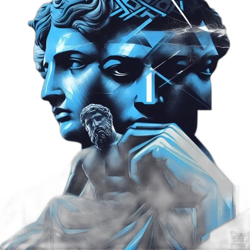 crown, face, mask, vaporwave transparent PNG cut-out
