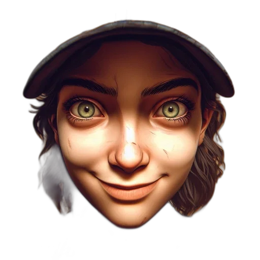 face, hat, mask, staff transparent PNG cut-out
