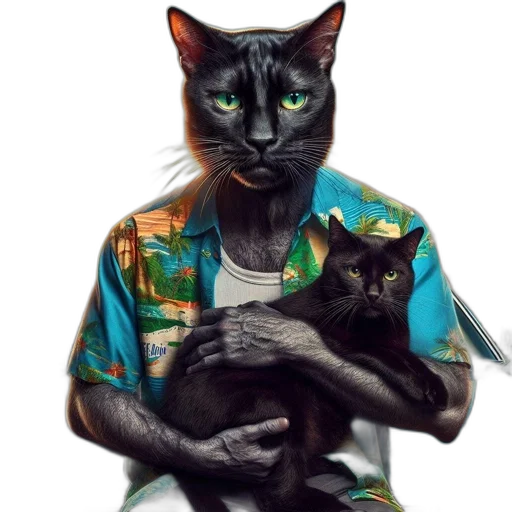 animal, jacket, photorealistic, vaporwave transparent PNG cut-out