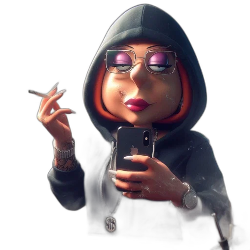 jacket, staff, face, jewelry transparent PNG cut-out