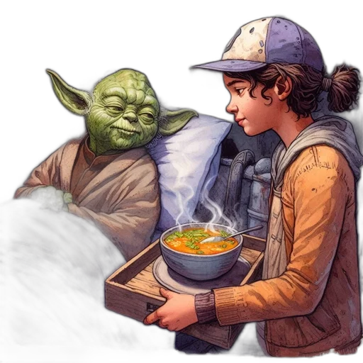 food, concept art, fantasy art, comic book art transparent PNG cut-out