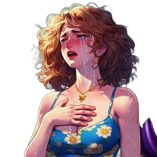 dress, jewelry, face, concept art transparent PNG cut-out